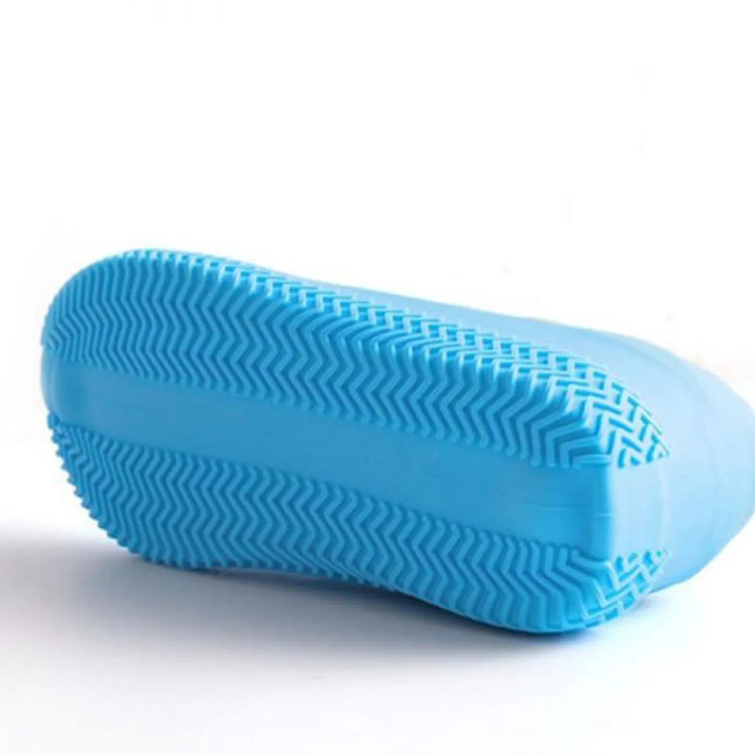 4867 Non-Slip Silicone Rain Reusable Anti skid Waterproof Fordable Boot Shoe Cover (Mix Color)