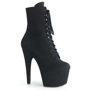 ADORE-1020FS Pleaser Black Faux Suede Sexy Platform Shoes (Pole Dancing Heels)