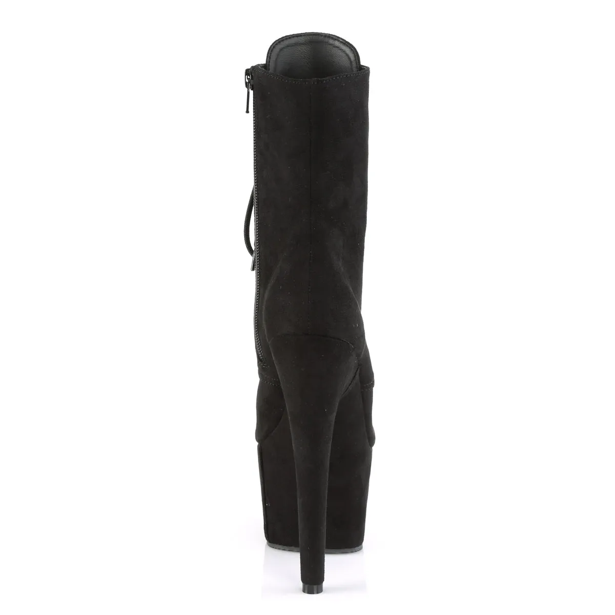 ADORE-1020FS Pleaser Black Faux Suede Sexy Platform Shoes (Pole Dancing Heels)