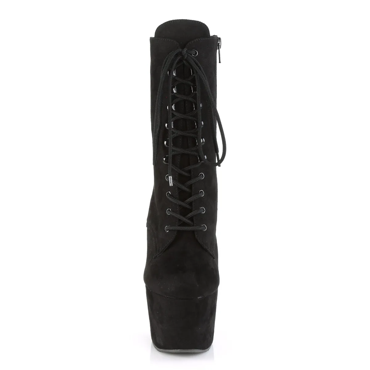 ADORE-1020FS Pleaser Black Faux Suede Sexy Platform Shoes (Pole Dancing Heels)