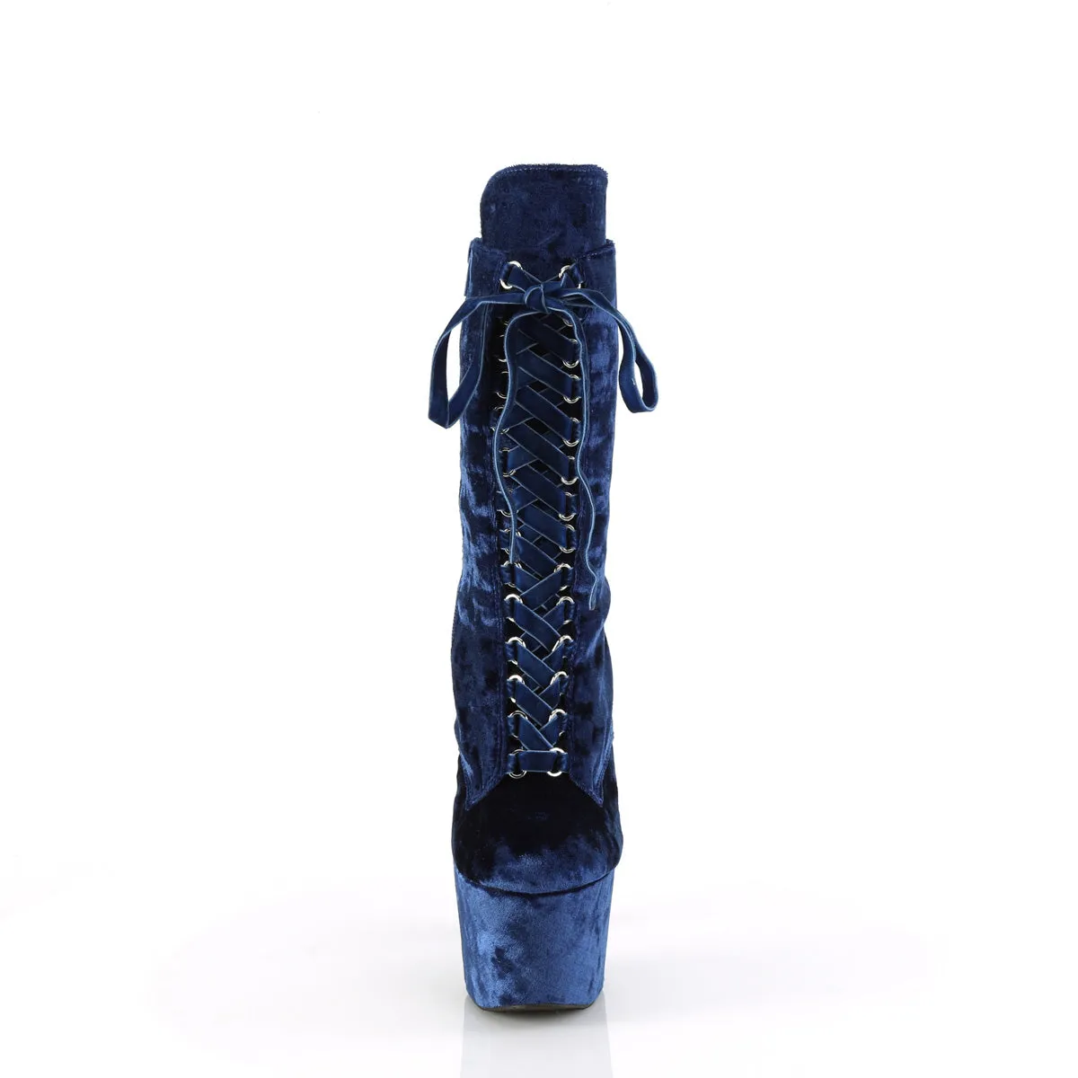 ADORE-1045VEL Pleaser Navy Blue Sexy Platform Shoes (Pole Dancing Heels)