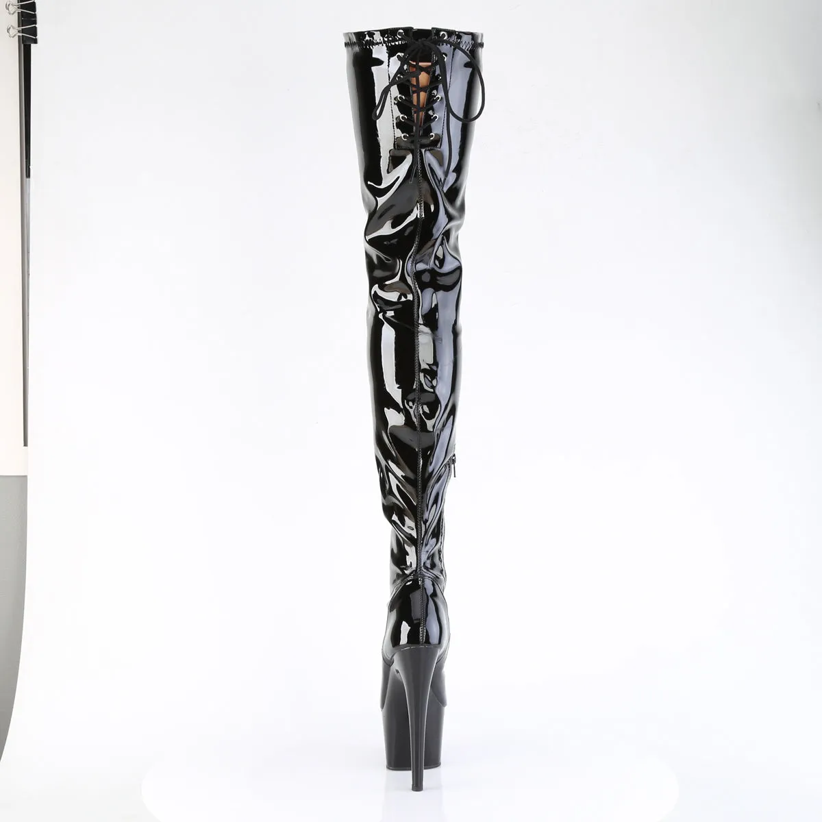 ADORE-4000SLT Pleaser Black Patent Sexy Platform Shoes (Pole Dancing Heels)
