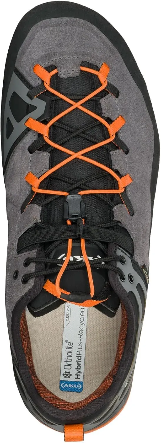 AKU Men's Rock DFS II GTX Approach/Hiking Lightweight Waterproof Breathable Laced Shoes for Trails, Mountaineering, Climbing