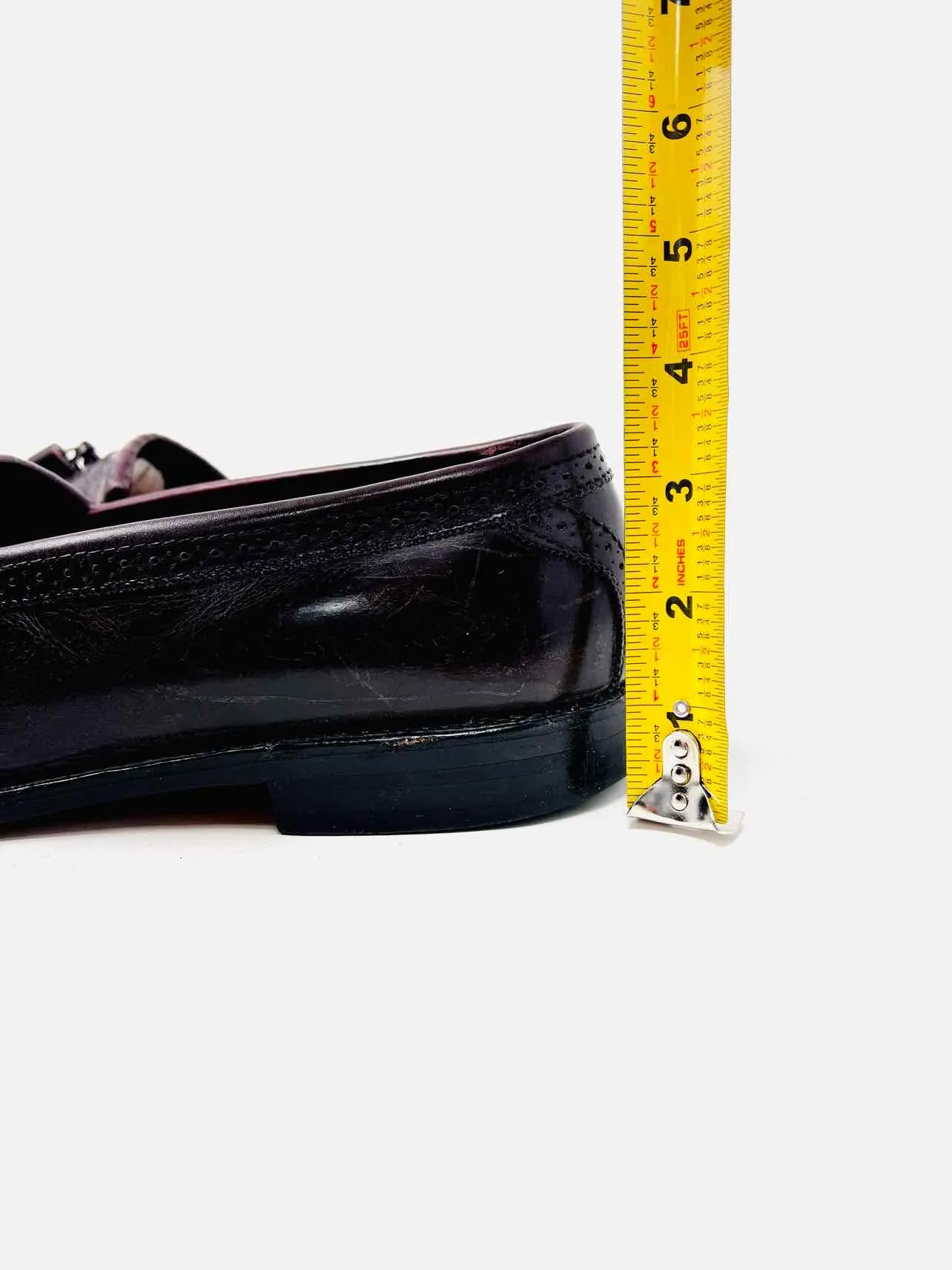 Allen Edmonds Size 9.5 Chocolate Tassled Leather AS IS Men's Loafers- Men's