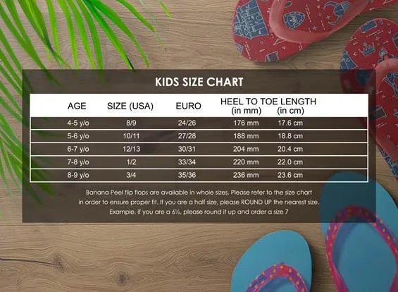 Banana Peel Boys Slippers Kids Street Classic - New York Roller