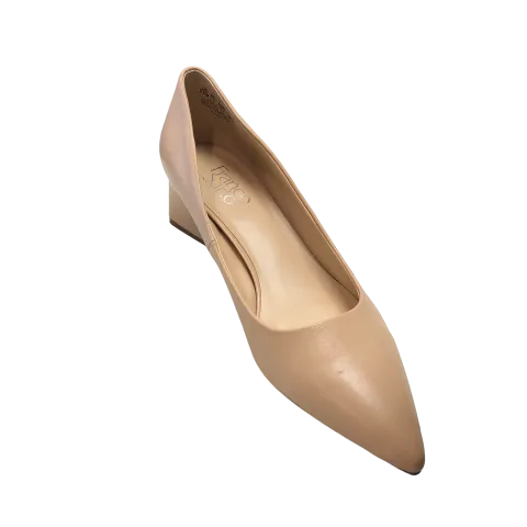 Beige Shoes Heels Block Franco Sarto, Size 9.5