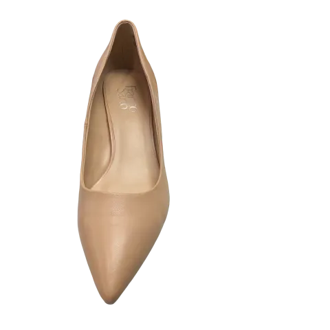 Beige Shoes Heels Block Franco Sarto, Size 9.5