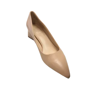 Beige Shoes Heels Block Franco Sarto, Size 9.5