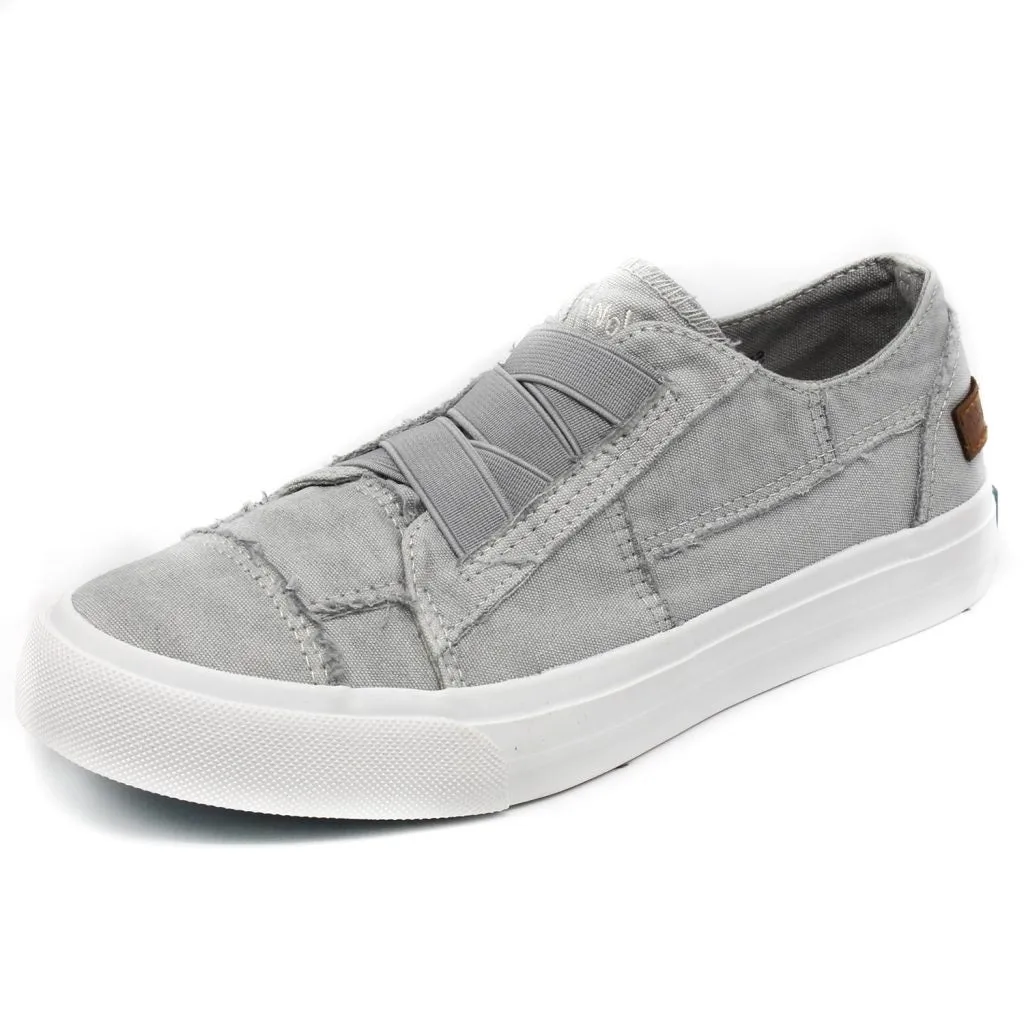 Blowfish Malibu Women's Marley Canvas Slip On Sneaker Shoes Sweet  Gray Color Washed Canva (8, Sweet  Gray Color Washed Canva)