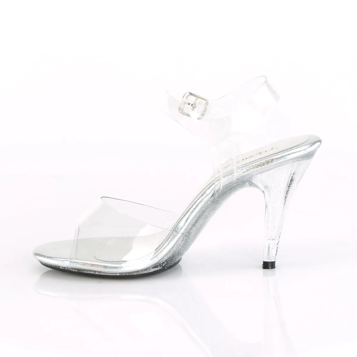 CARESS-408MG Fabulicious 4" Caress Clear Sexy Shoes (Posing Shoes)