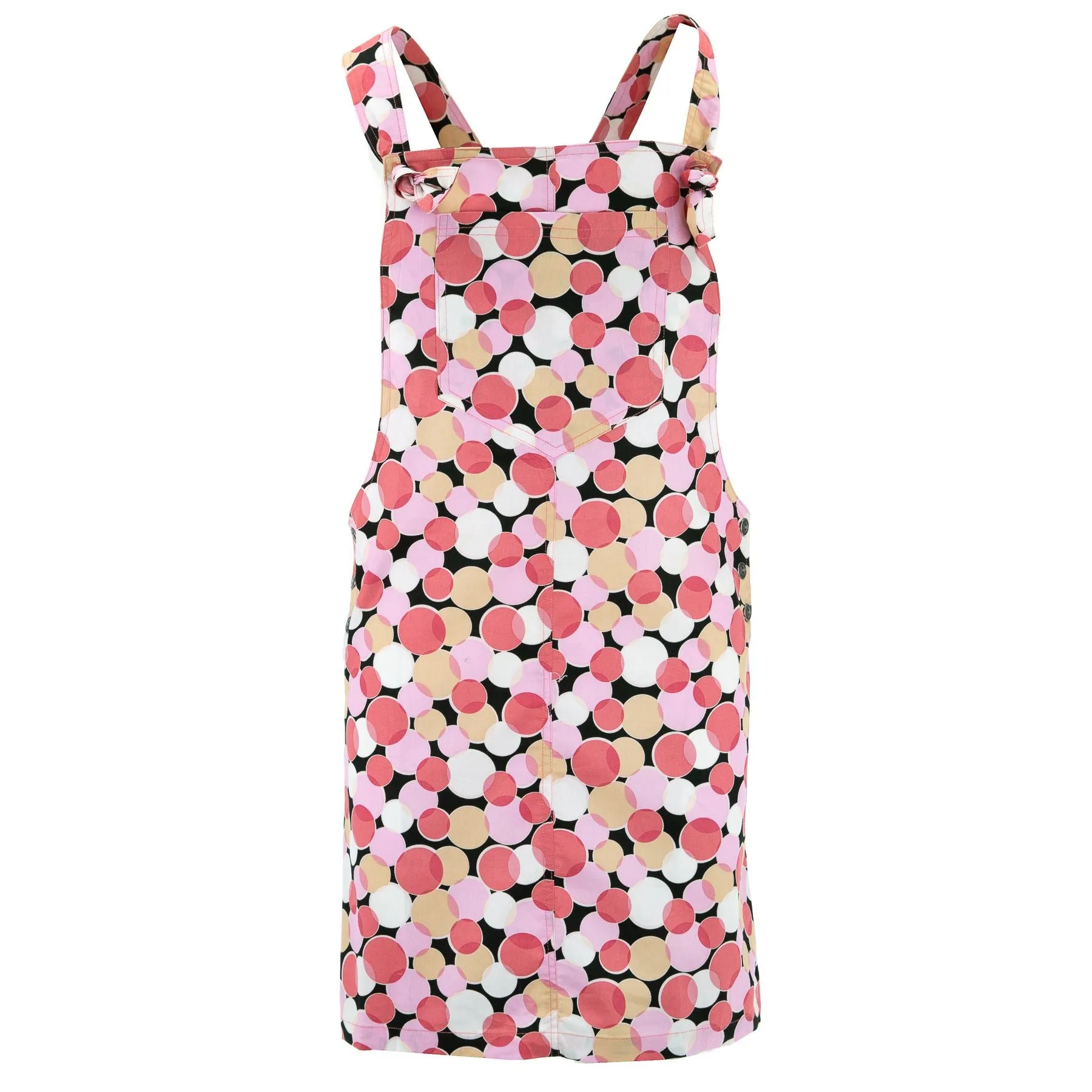 Chic Tea Shift Dungaree Dress - Venn Circles
