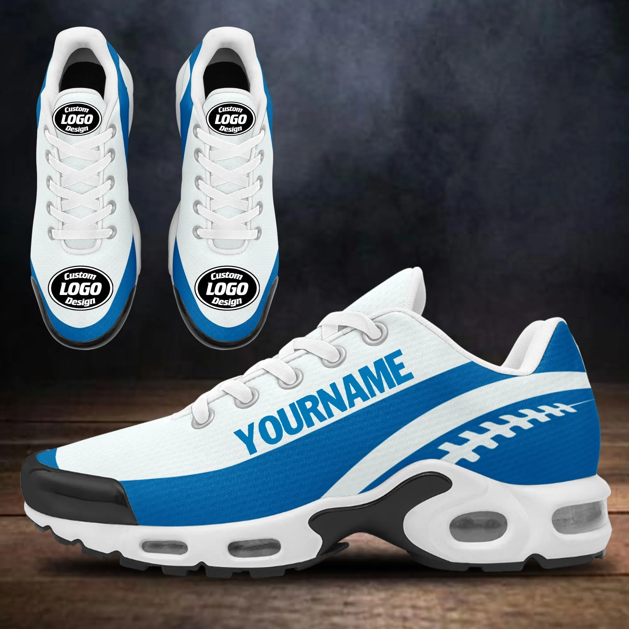 Client Gifts,Custom White Blue TN Shoes Personalized Sneakers TN-D020077-11