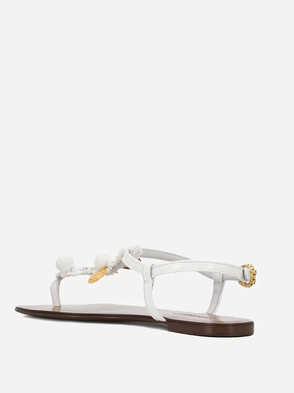 Coin Embellished Sandals