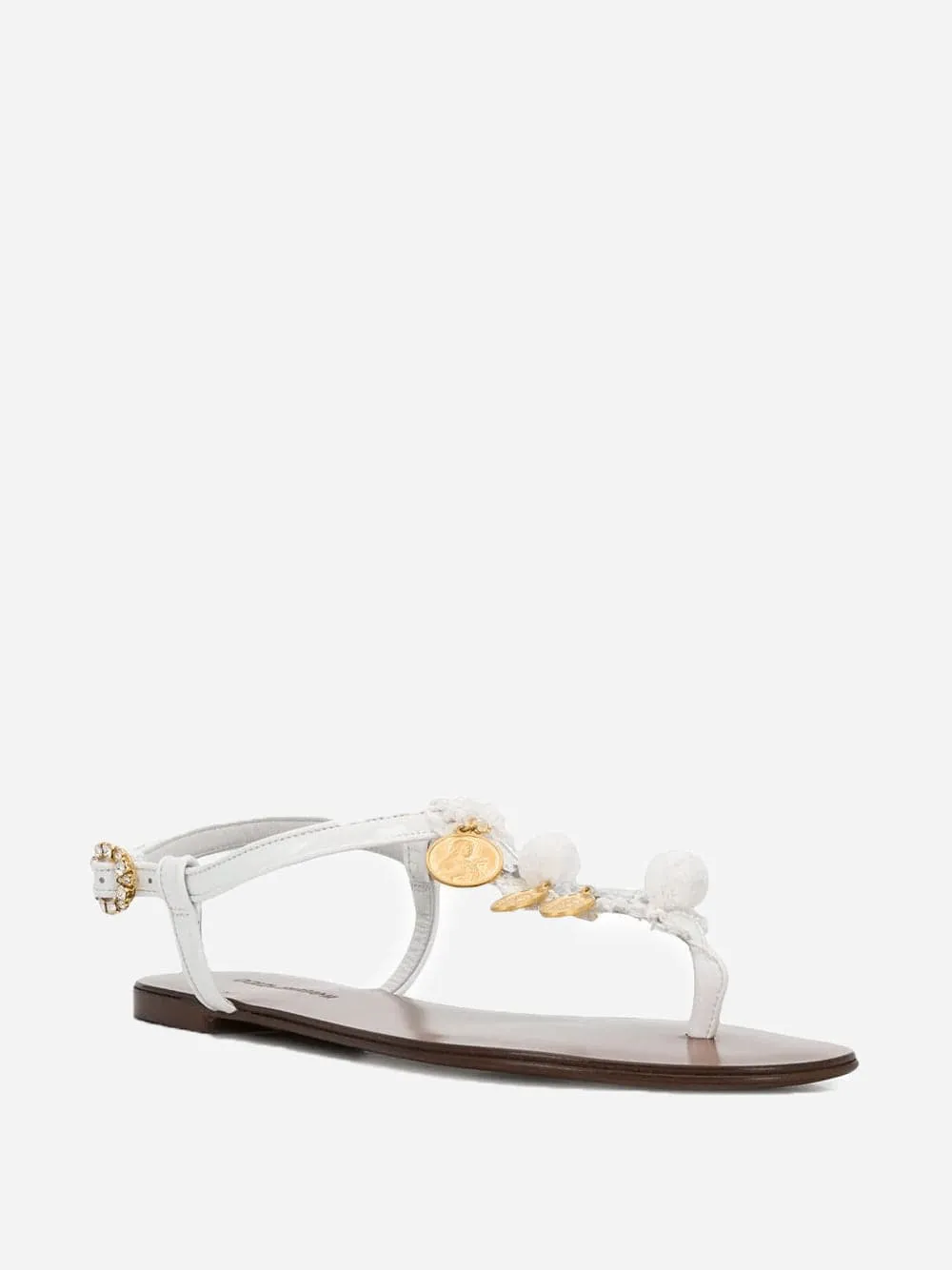 Coin Embellished Sandals