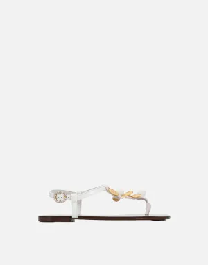Coin Embellished Sandals