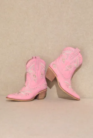 Corral Rhinestone Cowgirl Boots - Pink