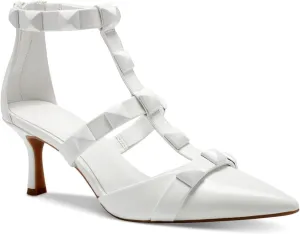 Cufflinks Inc. INC Womens Gilana Ankle Strap Pointed Toe Pumps White 7 Medium (B,M)