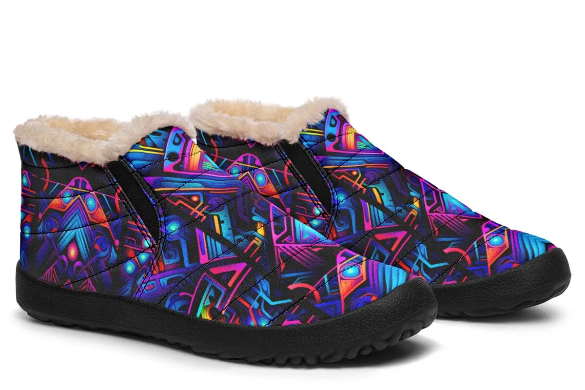 Cyber Lines Winter Slippers