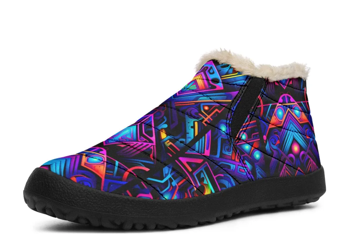Cyber Lines Winter Slippers