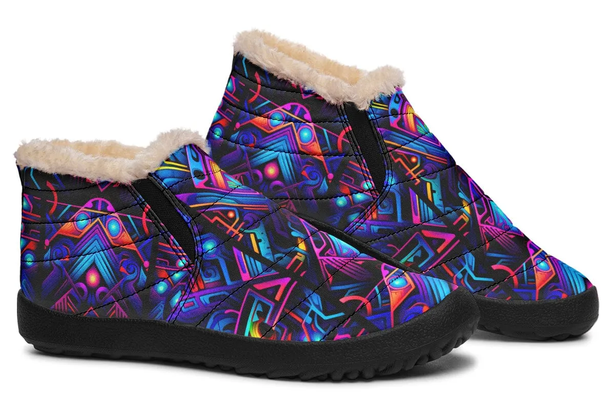 Cyber Lines Winter Slippers