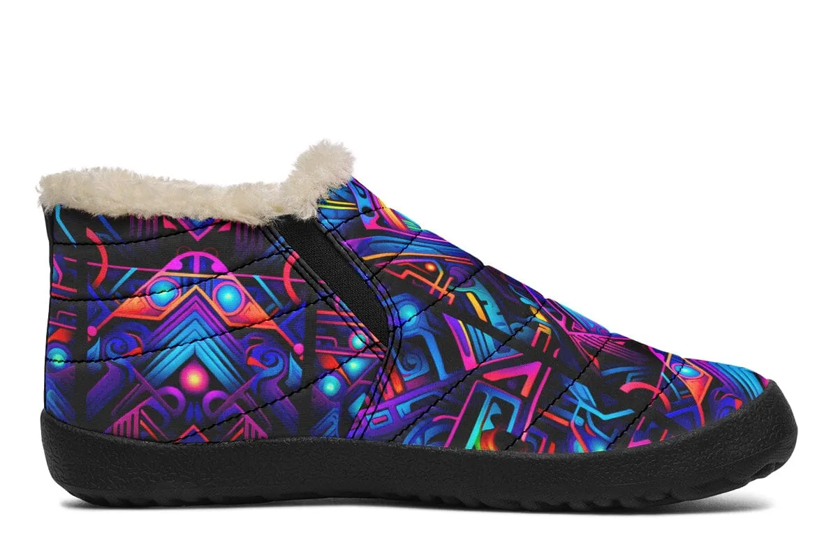 Cyber Lines Winter Slippers