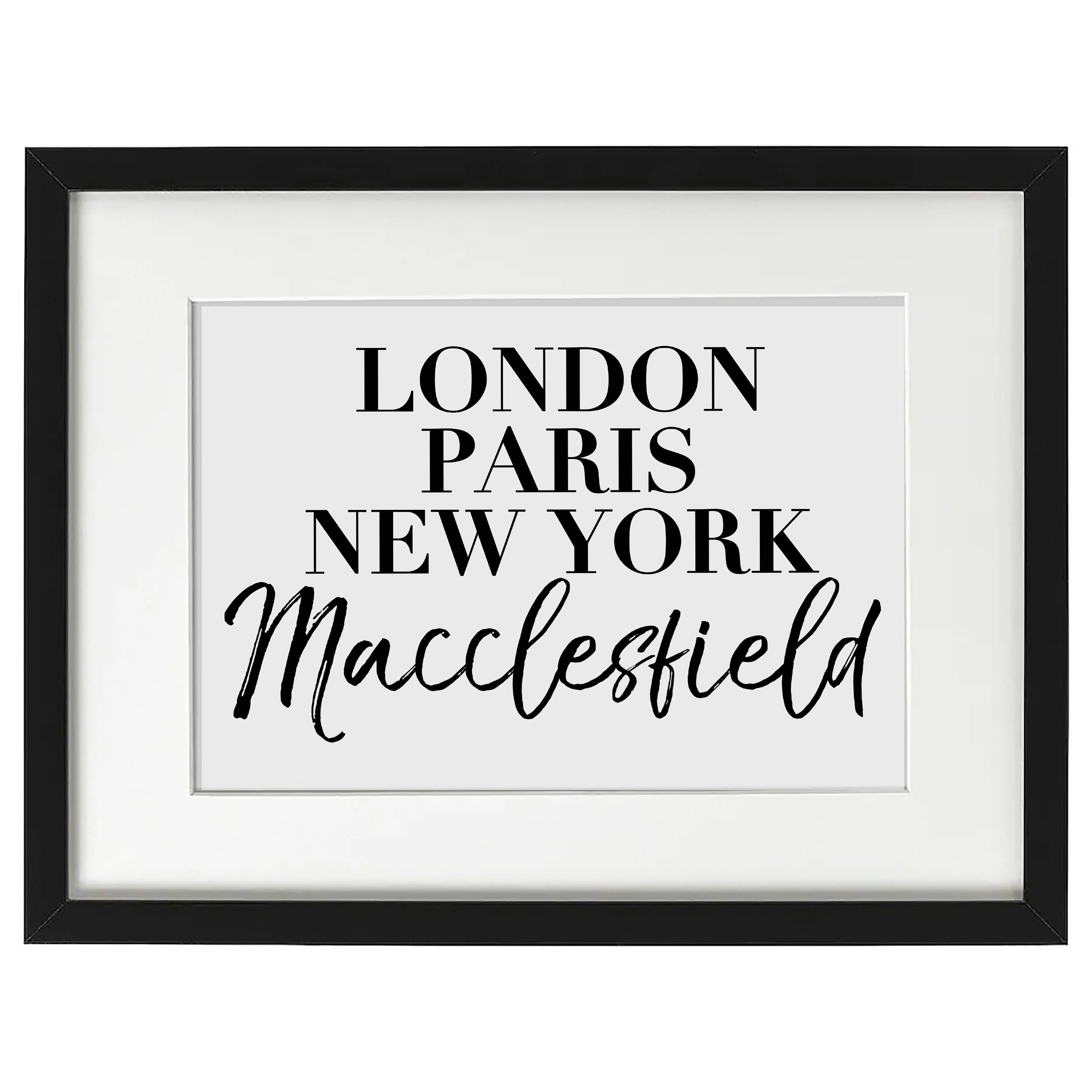 Framed Art - Personalised City Vogue