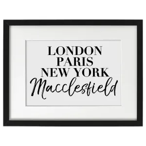 Framed Art - Personalised City Vogue