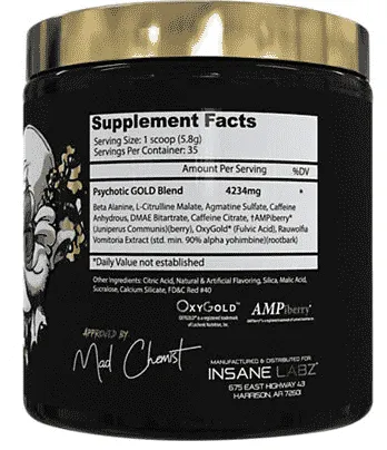 Insane Labz Psychotic Gold
