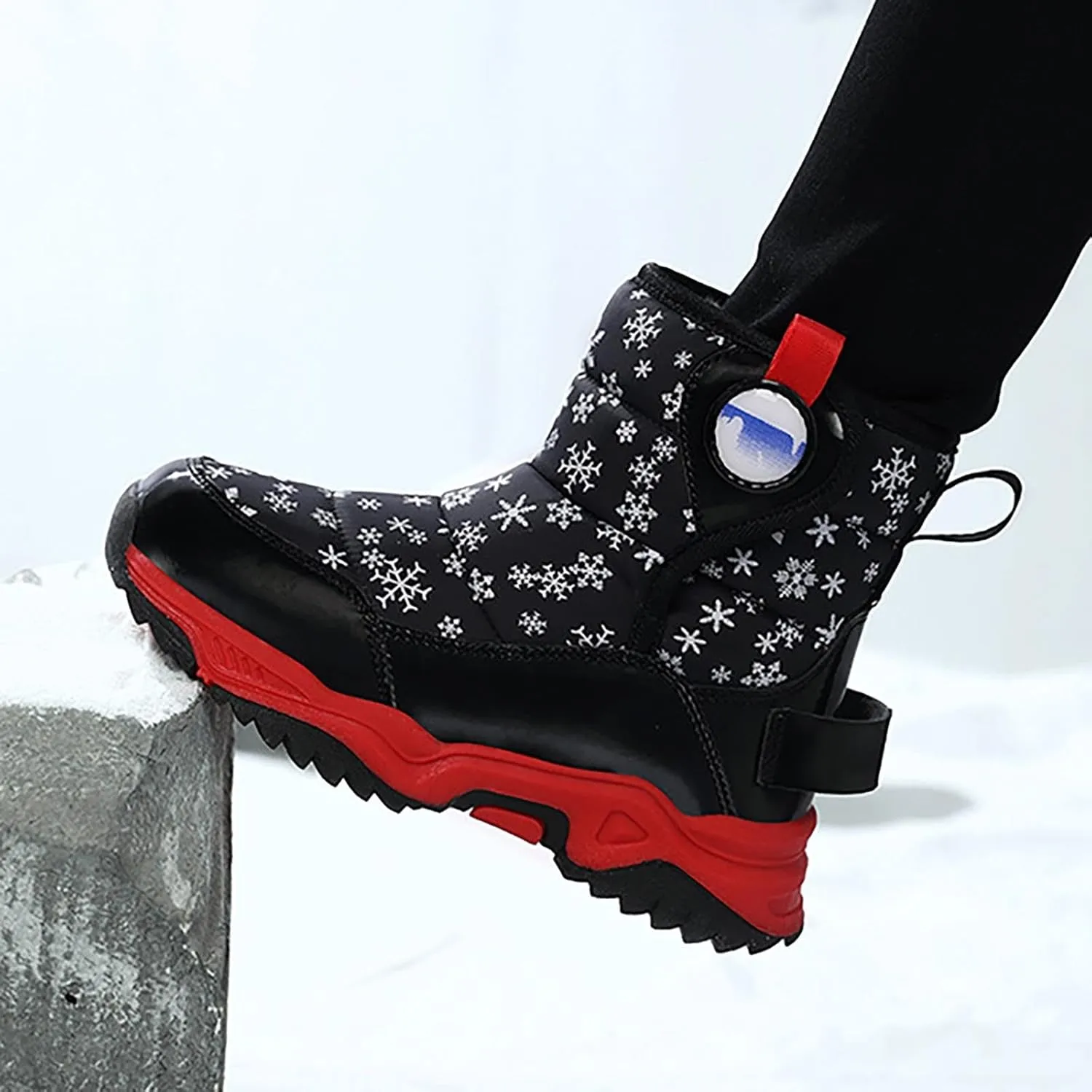 Kids Girls Insulated Fr Winter Warm Snow Boots Size 6 Boots Toddler Water Proof Shoes Girls Big Kids Snow Shoes