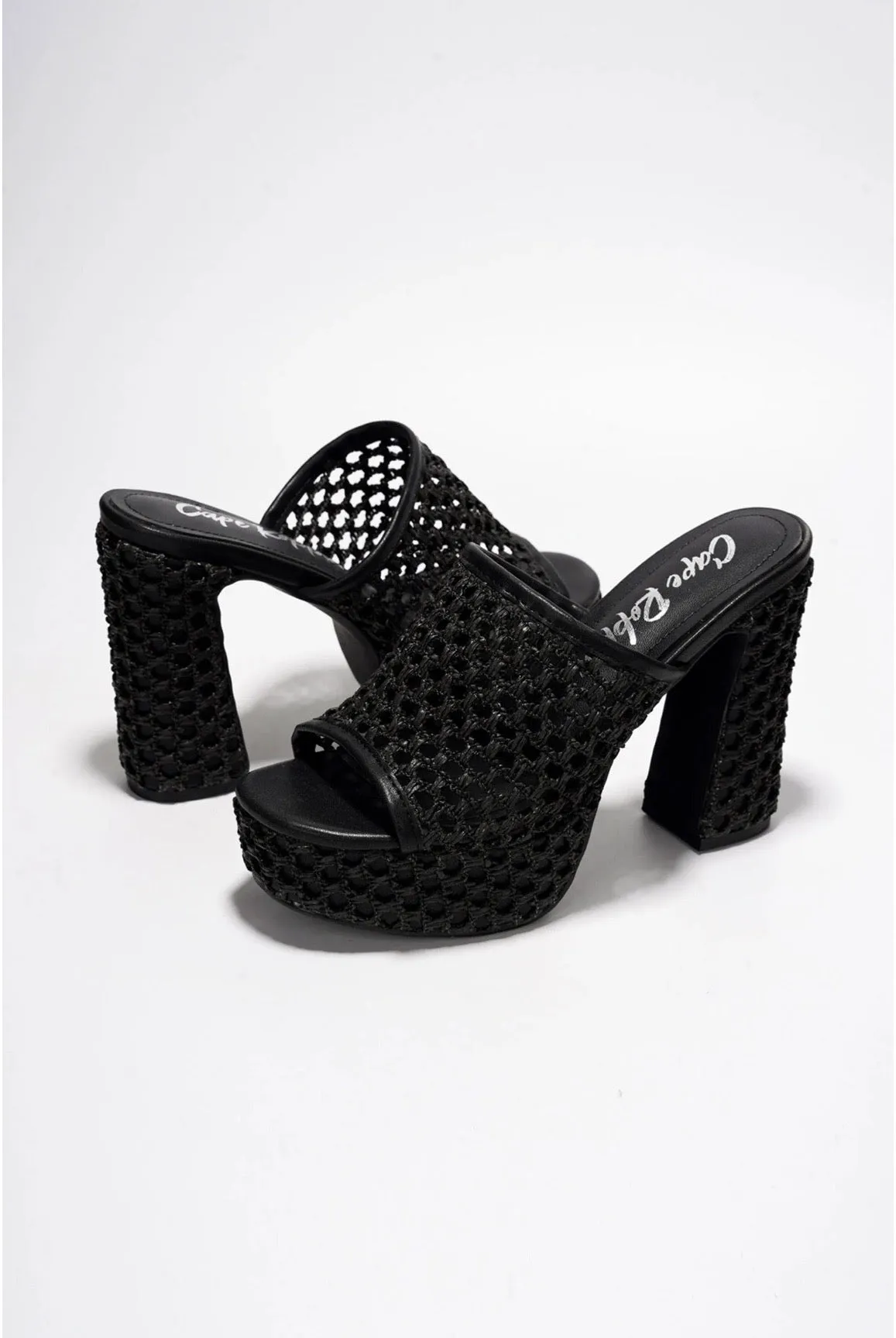 Margette.....Knit High Block Heels