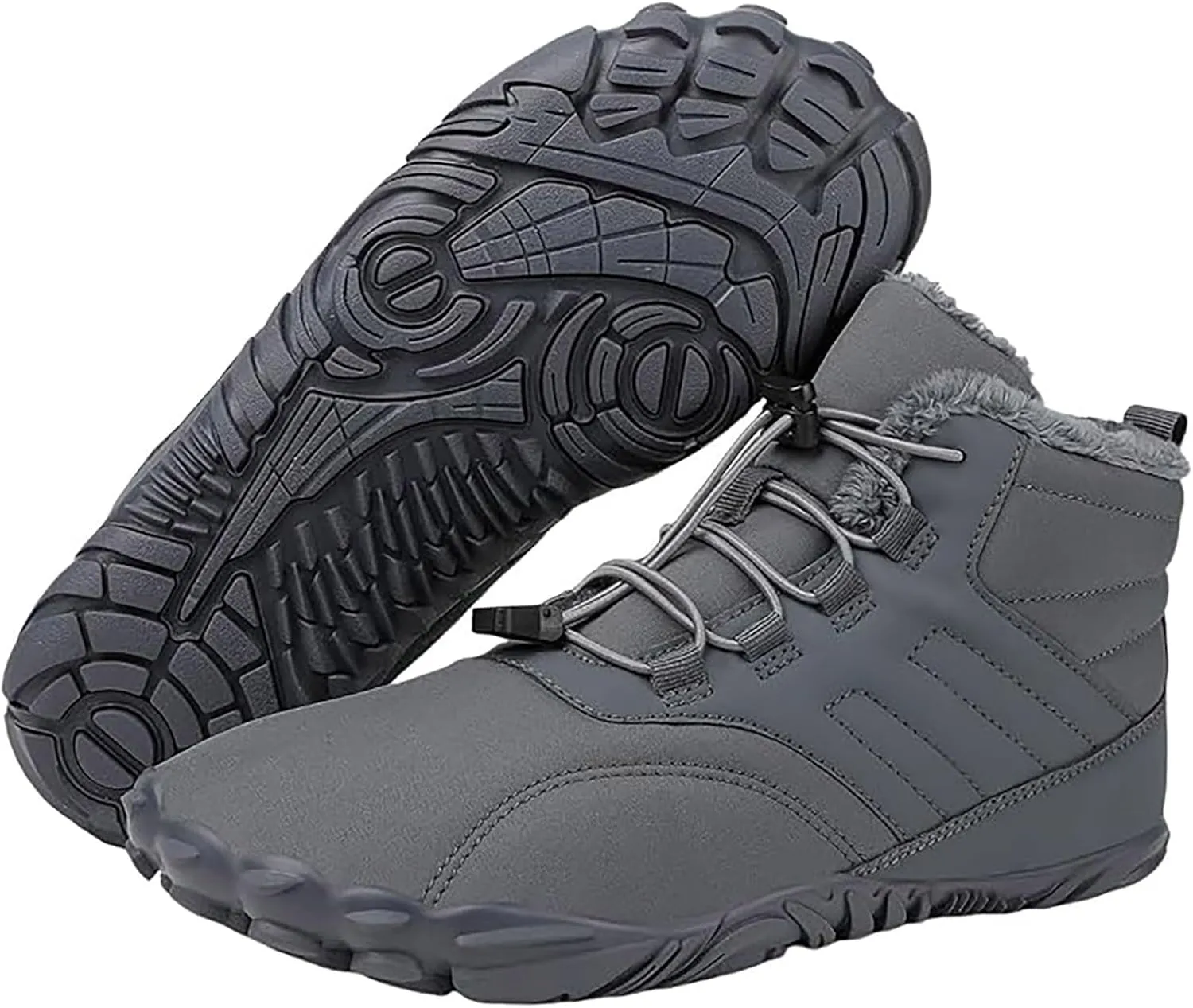 Mens Work Boots Wide Width Hiking Sneakers Women's Slip On Warm Safety Shoes for Women Non Slip Slip On Platform Shoes Lightweight Comfortable Hike Grounded Footwear