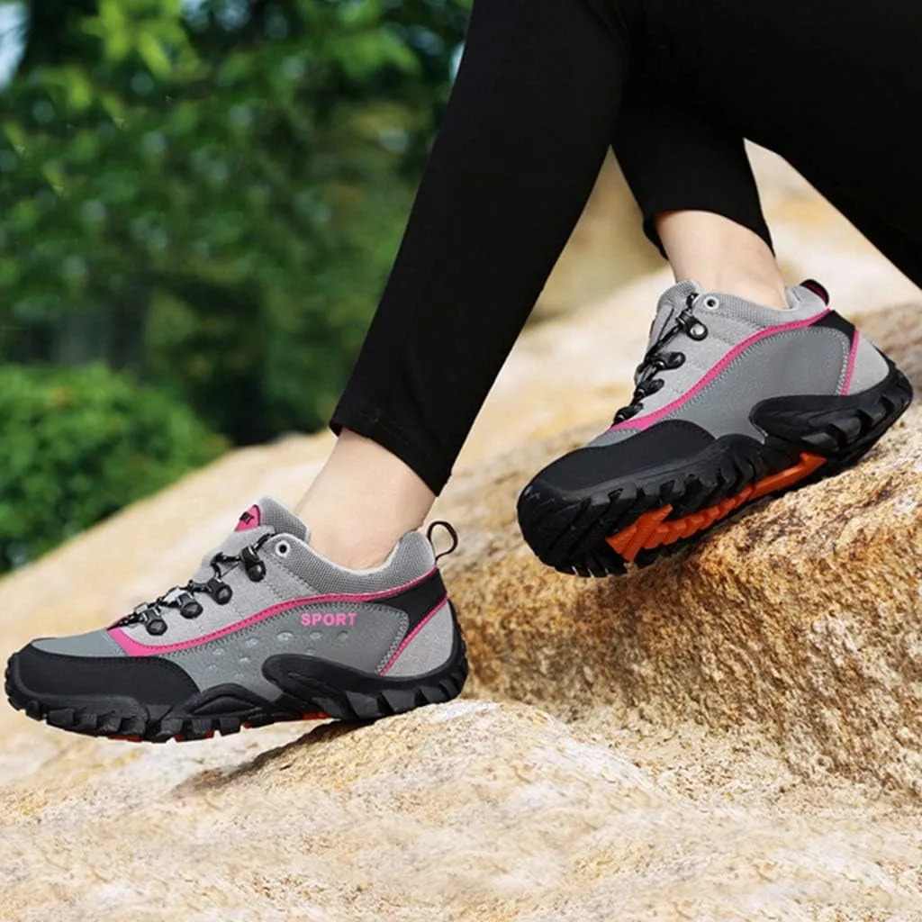 MIOKE Women's Outdoor Hiking Shoes Waterproof Lightweight Mesh Running Hiker Non-Slip Trail Climbing Shoes