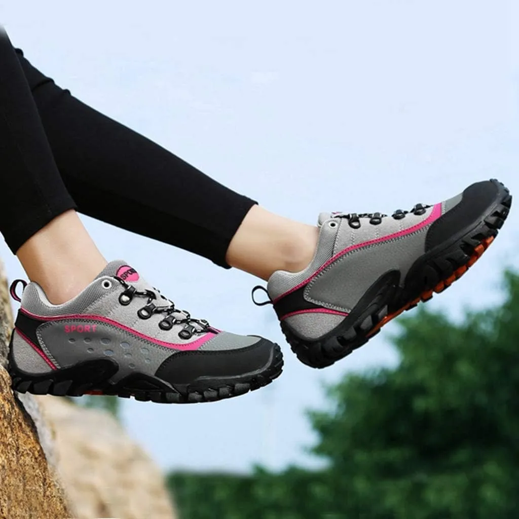 MIOKE Women's Outdoor Hiking Shoes Waterproof Lightweight Mesh Running Hiker Non-Slip Trail Climbing Shoes