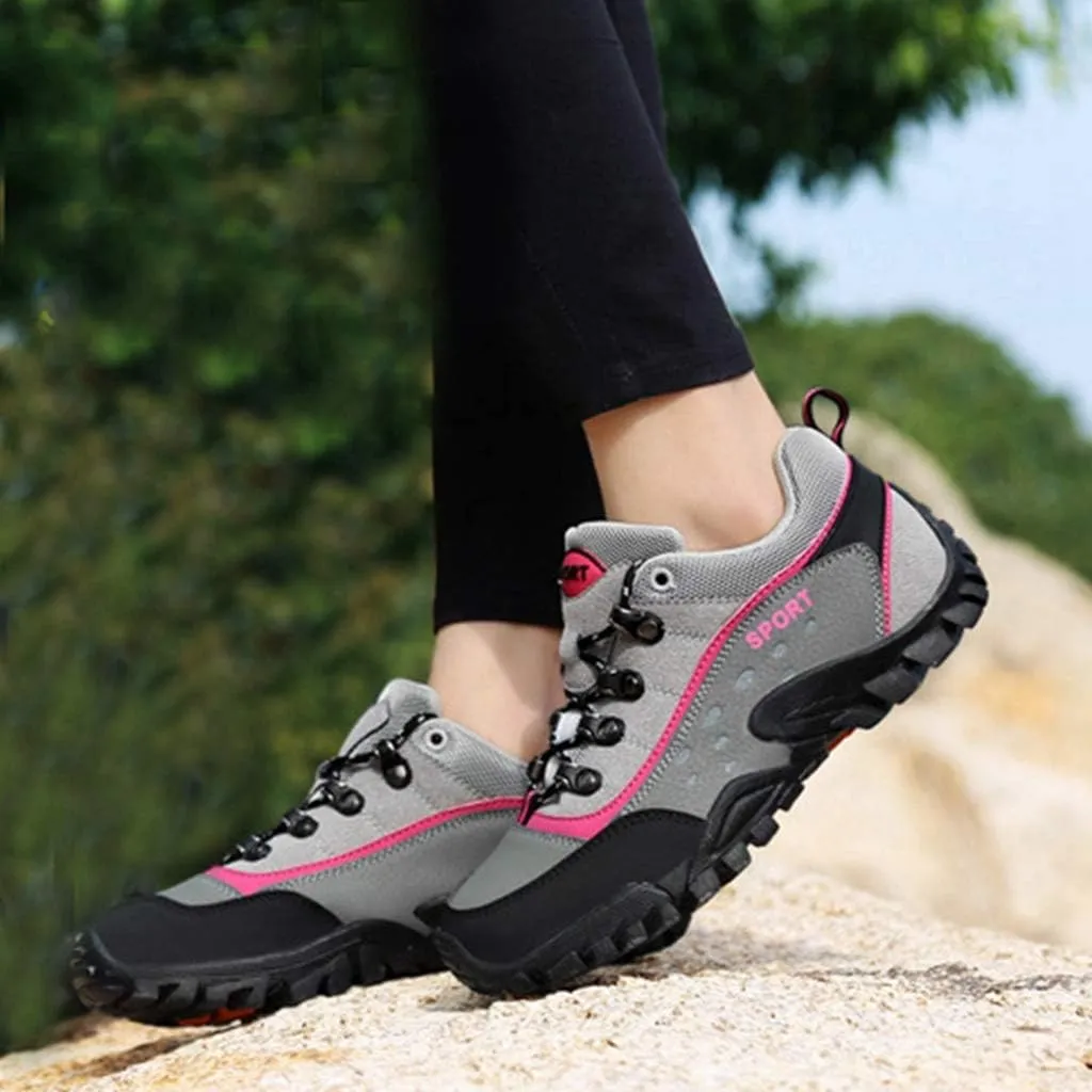 MIOKE Women's Outdoor Hiking Shoes Waterproof Lightweight Mesh Running Hiker Non-Slip Trail Climbing Shoes