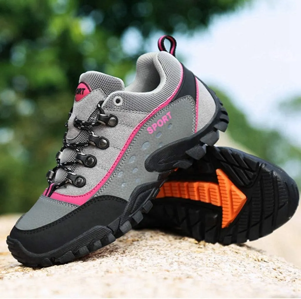 MIOKE Women's Outdoor Hiking Shoes Waterproof Lightweight Mesh Running Hiker Non-Slip Trail Climbing Shoes