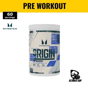 MyProtein Origin Pre Workout, 300mg Caffeine, Elevate Endurance, Boost Performance, Various Flavors, 600g, 60 servings