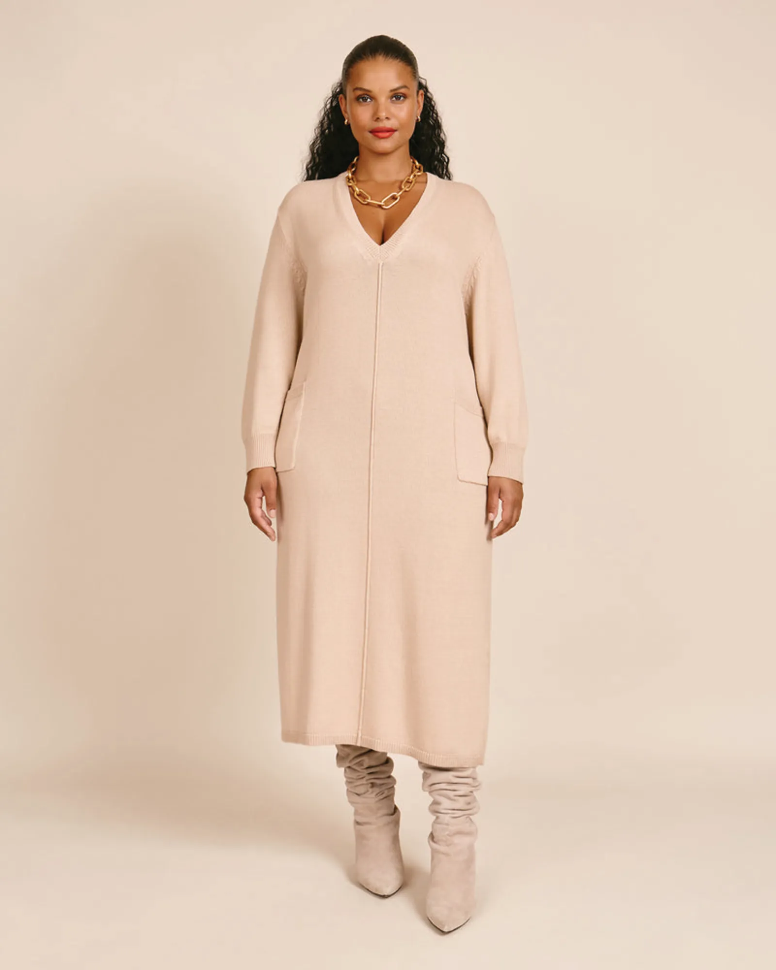 Nola Dress | Oatmeal