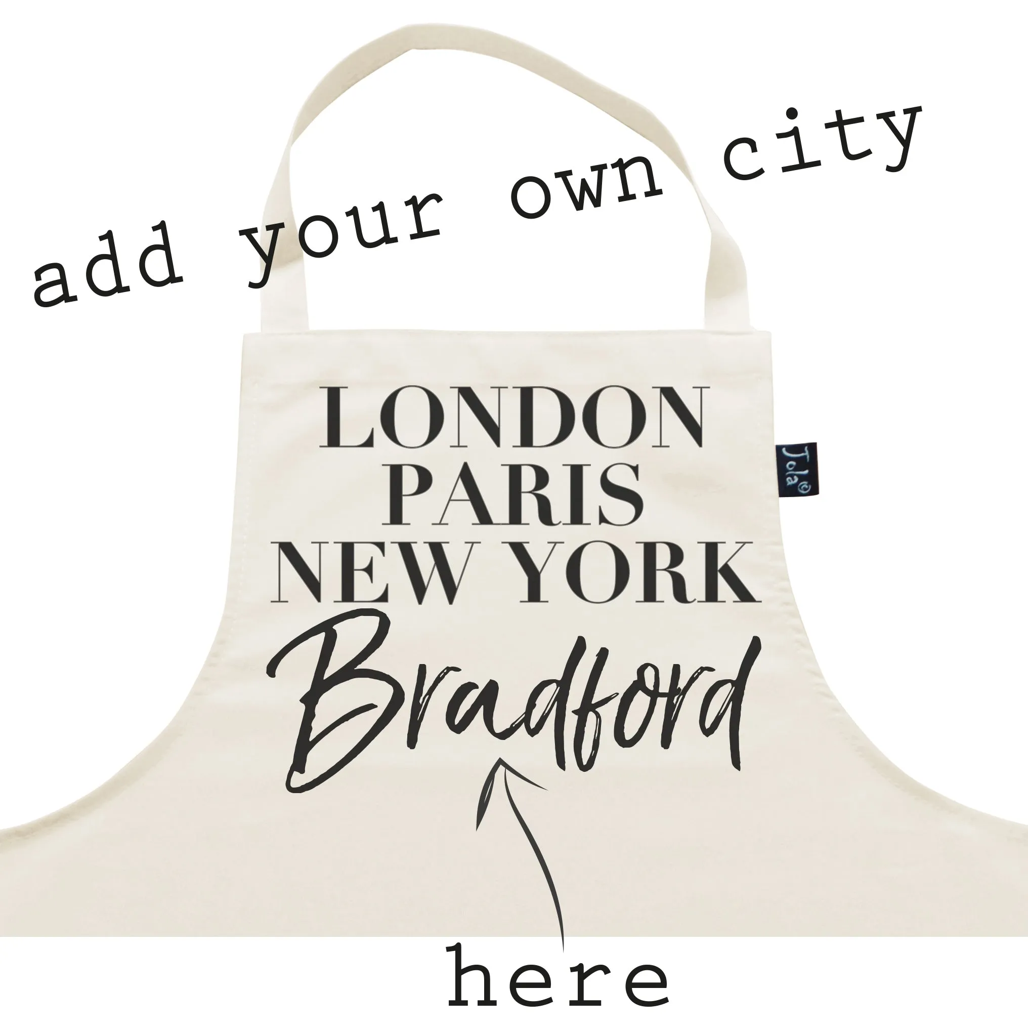 Personalised City Vogue Apron