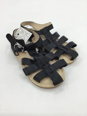 Piper Finn Child Size 10 Black Sandals/Flip Flops