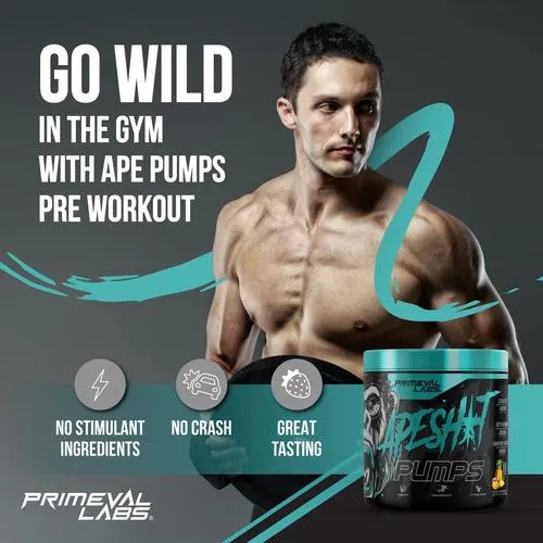 Primeval Labs Ape Sh*t Pumps Pre Workout Caffeine Free