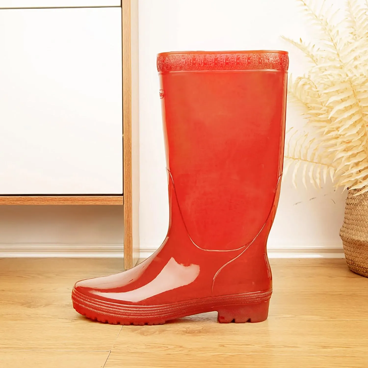 Rain Boots Women Tall Waterproof Mens Grounded Footwear Summer Booties 2024 Slip On Barefoot Shoes Women's Mid Calf Rain Boots Waterproof Lightweight Black Boots