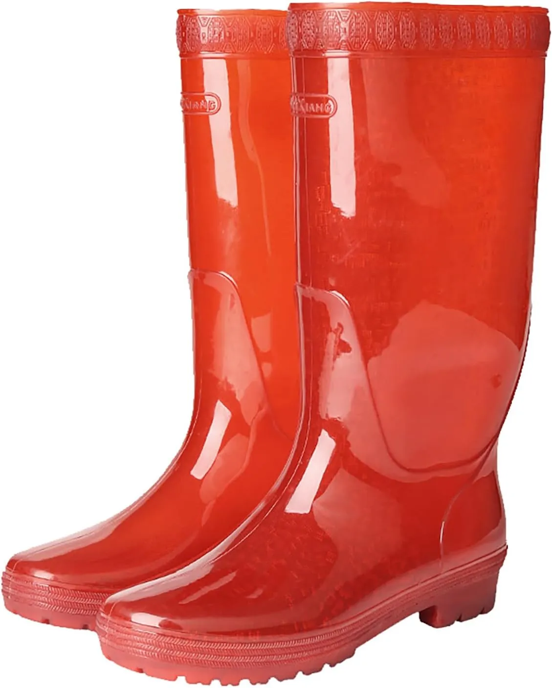 Rain Boots Women Tall Waterproof Mens Grounded Footwear Summer Booties 2024 Slip On Barefoot Shoes Women's Mid Calf Rain Boots Waterproof Lightweight Black Boots