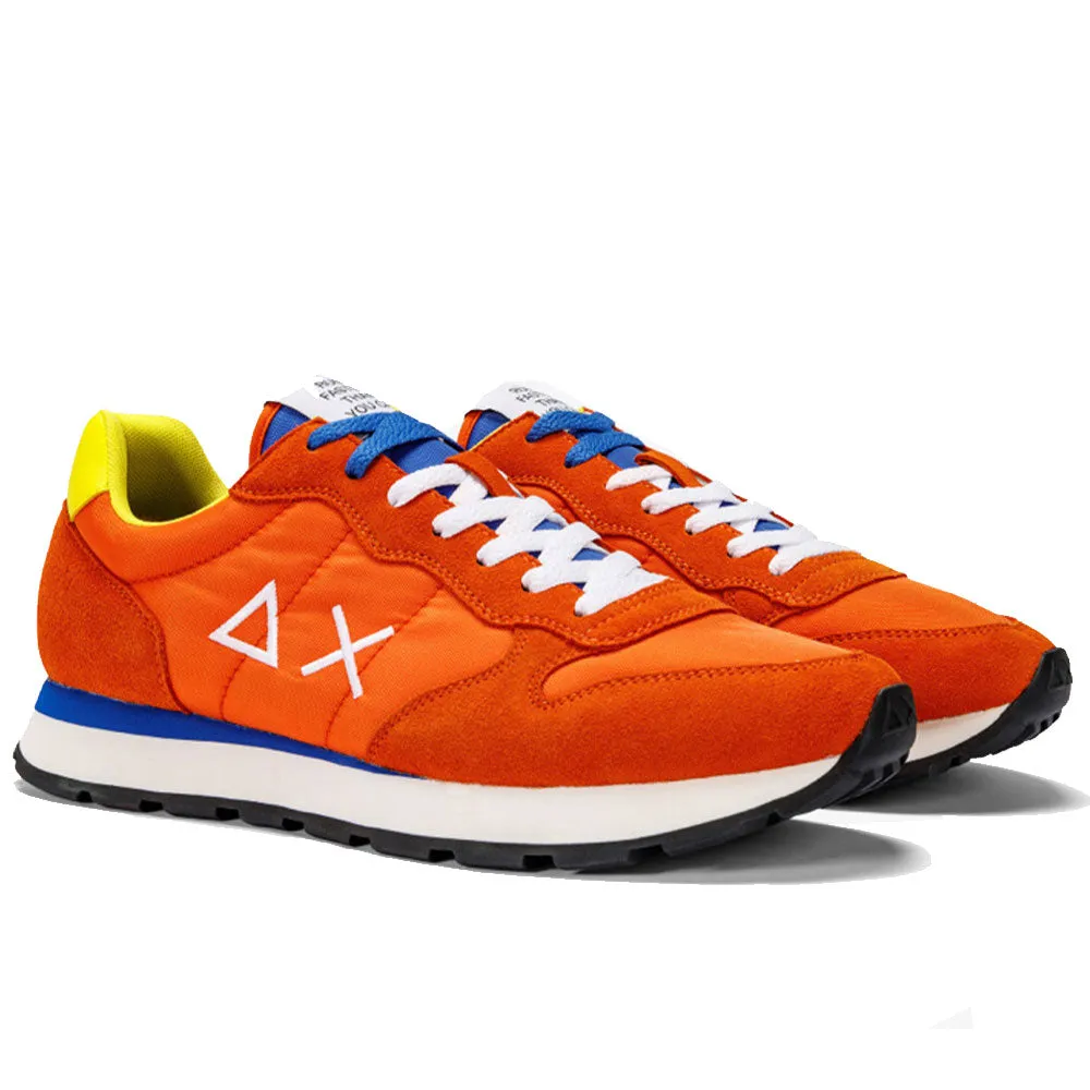 Scarpe Uomo Sun68 Sneakers Tom Solid Nylon Arancione