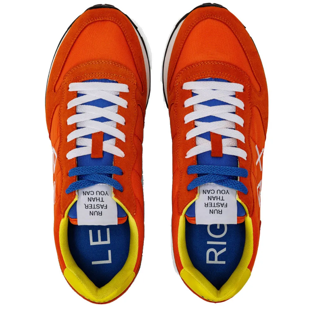 Scarpe Uomo Sun68 Sneakers Tom Solid Nylon Arancione