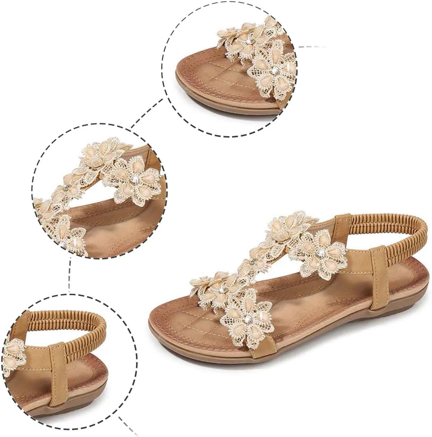 Stylish Women's Sandals Summer Flip Flops Comfortable Casual Beach Footwear Elegant Open Toe Design Slip-On