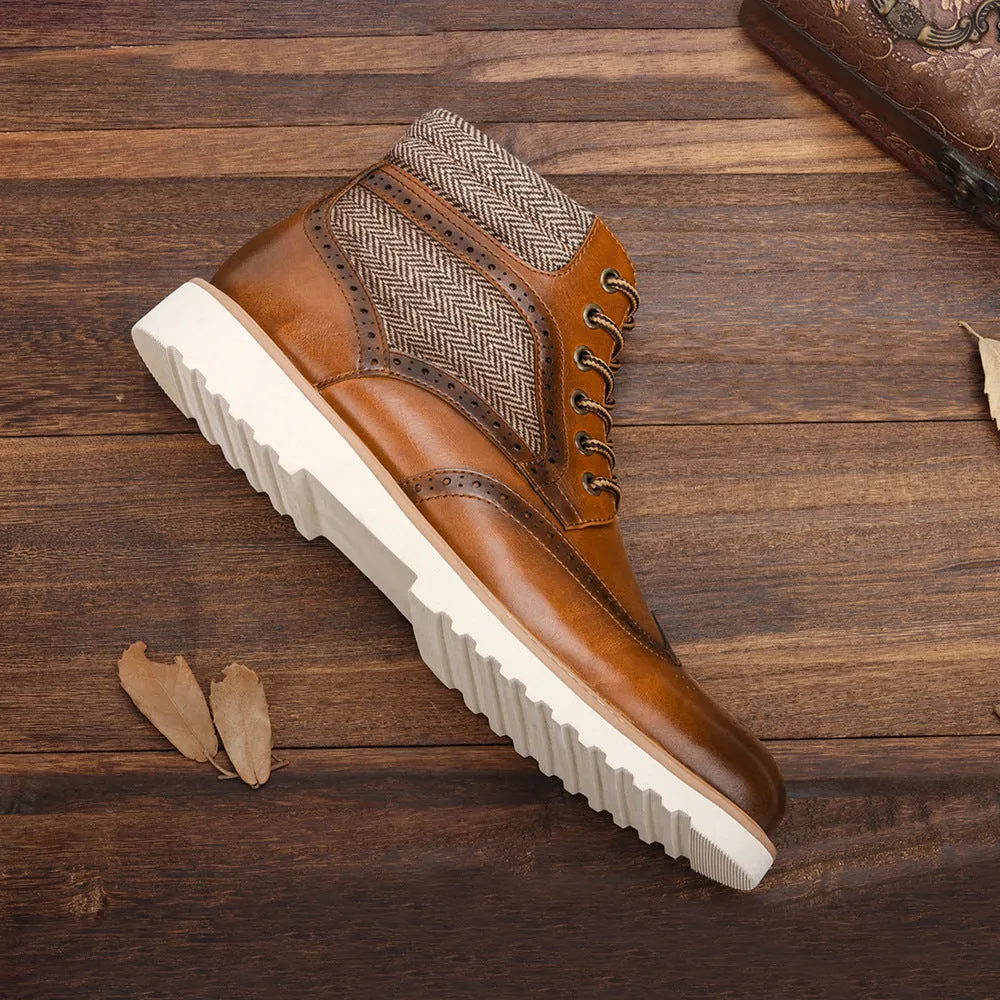 Winter Vintage Brogue Boots