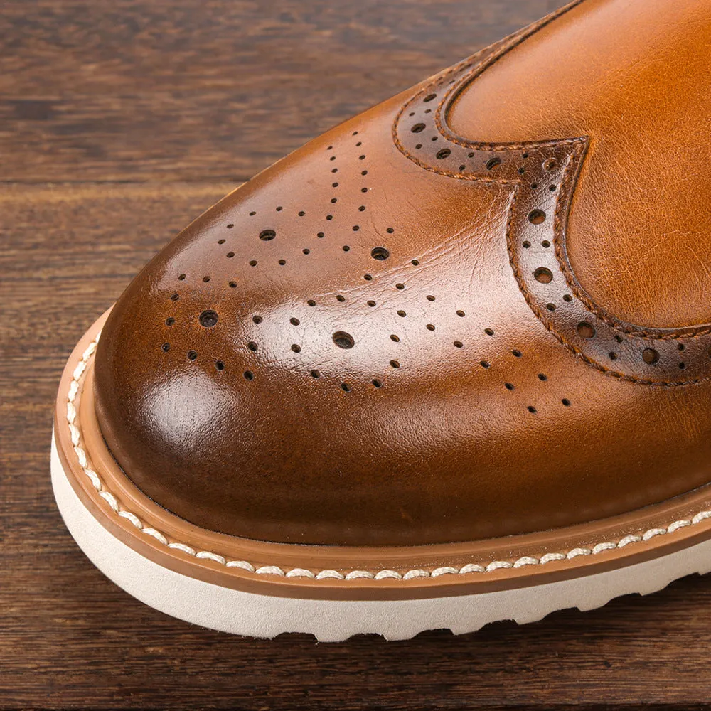 Winter Vintage Brogue Boots