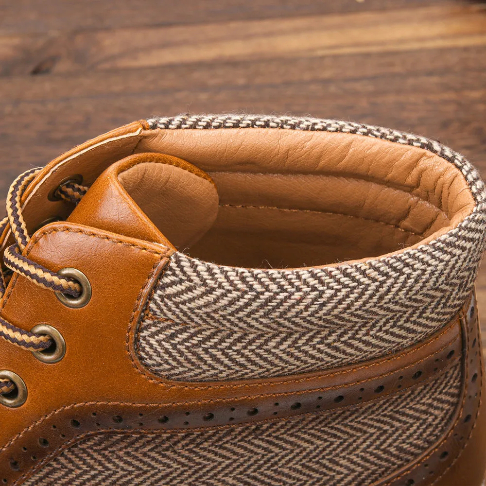 Winter Vintage Brogue Boots