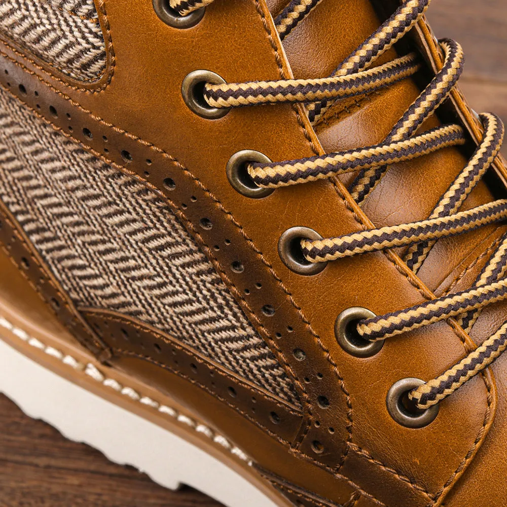Winter Vintage Brogue Boots