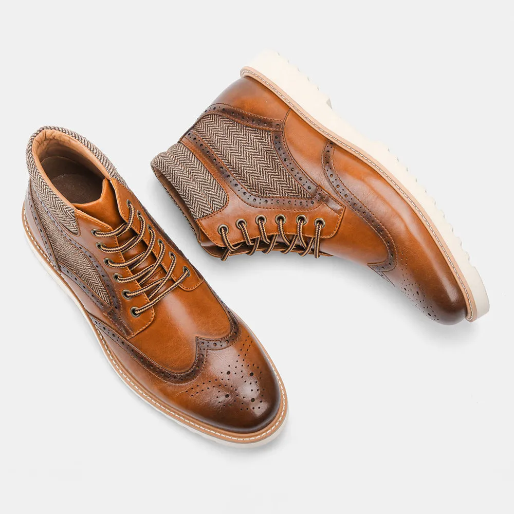 Winter Vintage Brogue Boots